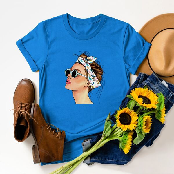 

Figure Graphic Short Sleeve Tee, Blue