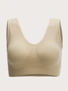 Easithlete Medium Support  Sports Bra - Beige - View 1