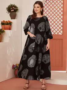 Mulvari Đầm Túi Đồ họa Khiêm tốn - màu đen - Xem 1