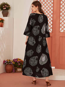 Mulvari Đầm Túi Đồ họa Khiêm tốn - màu đen - Xem 2