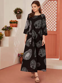 Mulvari Đầm Túi Đồ họa Khiêm tốn - màu đen - Xem 3