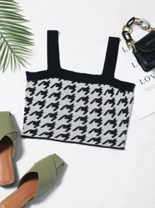 SHEIN Unity Knit ngọn răng cưa Giải trí - Nhiều màu - Xem 1