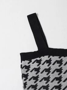 SHEIN Unity Knit ngọn răng cưa Giải trí - Nhiều màu - Xem 4