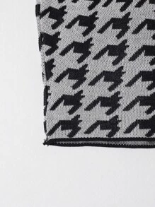 SHEIN Unity Knit ngọn răng cưa Giải trí - Nhiều màu - Xem 5