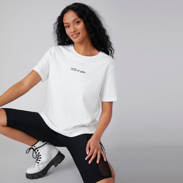 

RECYCLE POLYESTER RELAXED FIT T-SHIRT, White