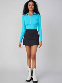 MOTF PREMIUM NEON BLUE SPORT BODYSUIT - Blue - View 6