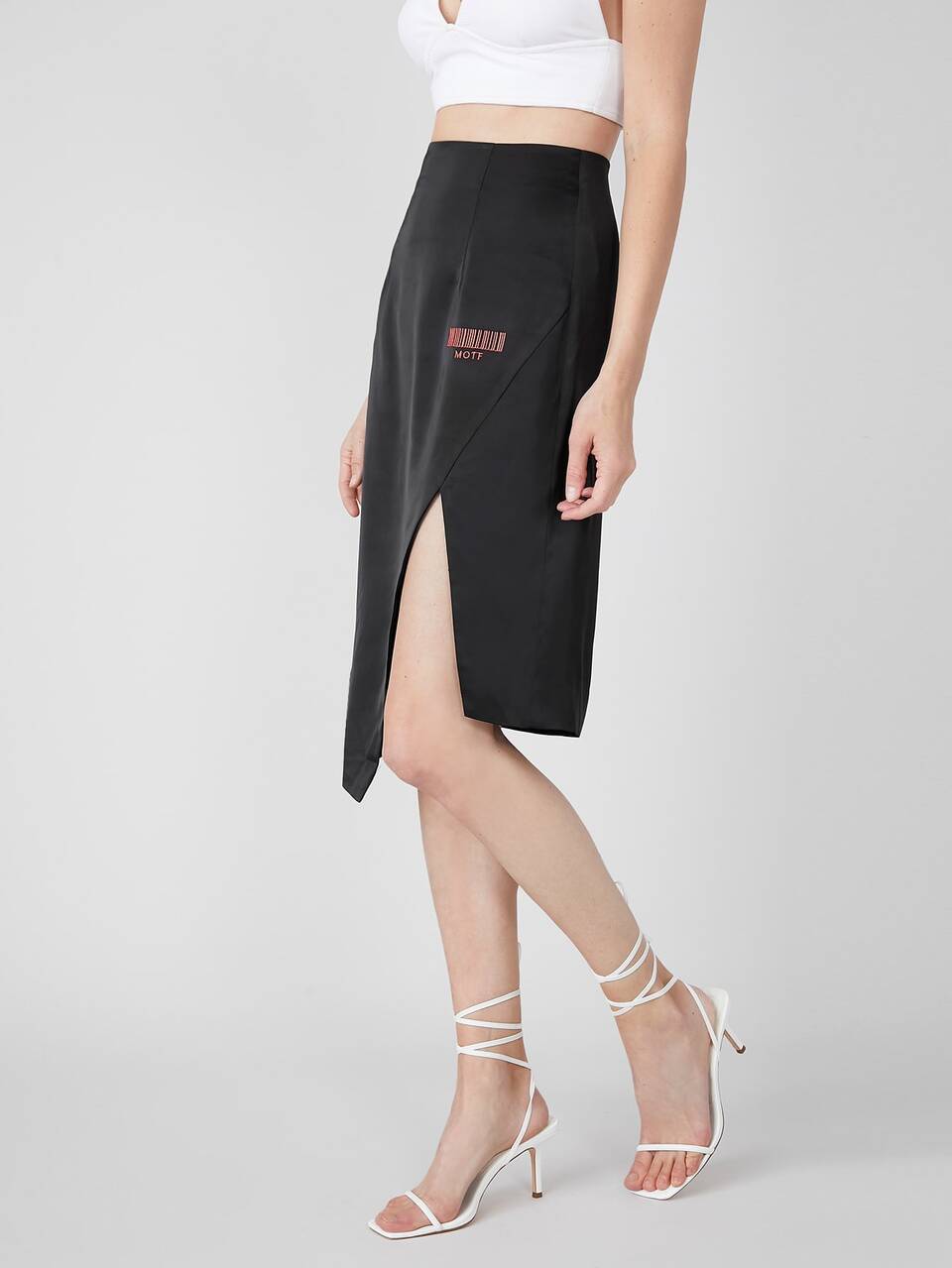 MOTF ASYMMETRICAL KNEE LENGTH SKIRT