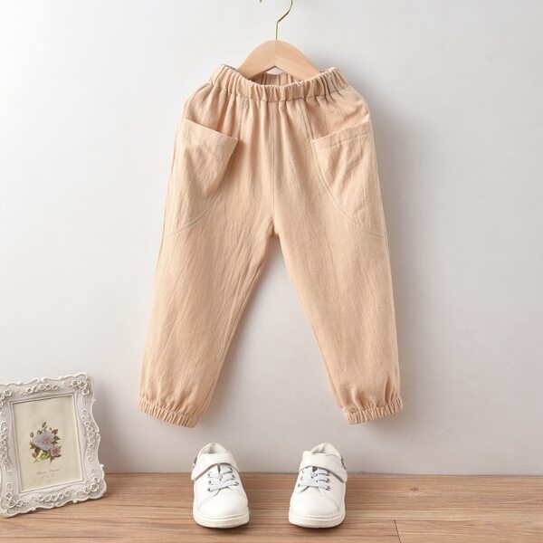 

Toddler Girls Dual Pocket Pants, Apricot