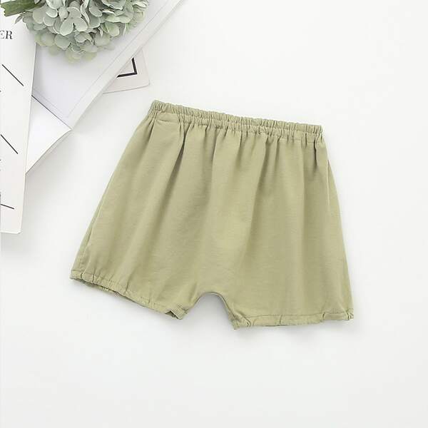 

Toddler Girl Elastic Waist Track Shorts, Olive green