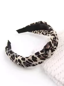 Boho 4pcs Leopard Print Tie Hair Hoop,Hairband,Hair Hoop,Hair Accessories Headbands