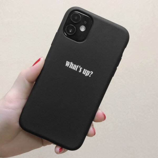 

Letter Graphic iPhone Case, Black and white