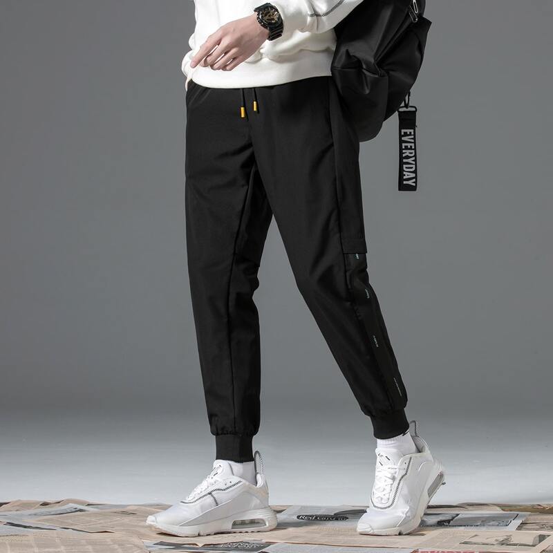 Guys Drawstring Joggers, Black