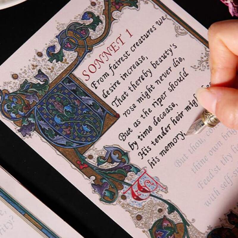 

15pcs Vintage Pattern Copybook, Multicolor
