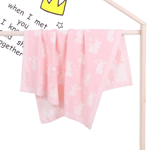 

Baby Cartoon Graphic Blanket, Pink