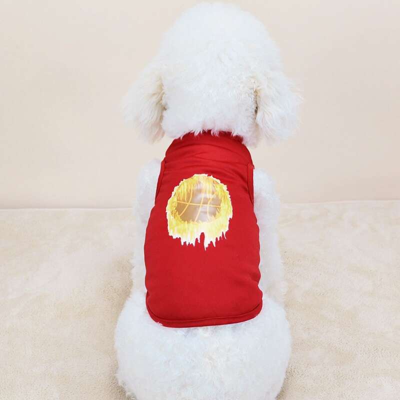 

Graphic Print Pet Tank Top, Red