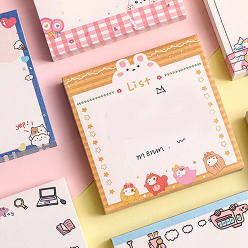 

1pc Cartoon Graphic Random Sticky Note, Multicolor