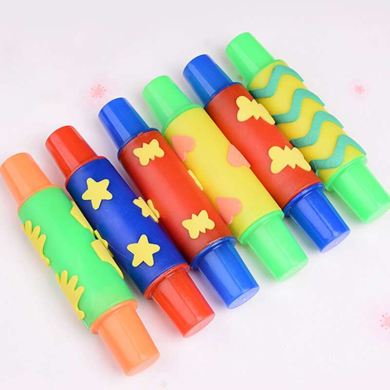 

1pc Random Painting Sponge Roller, Multicolor