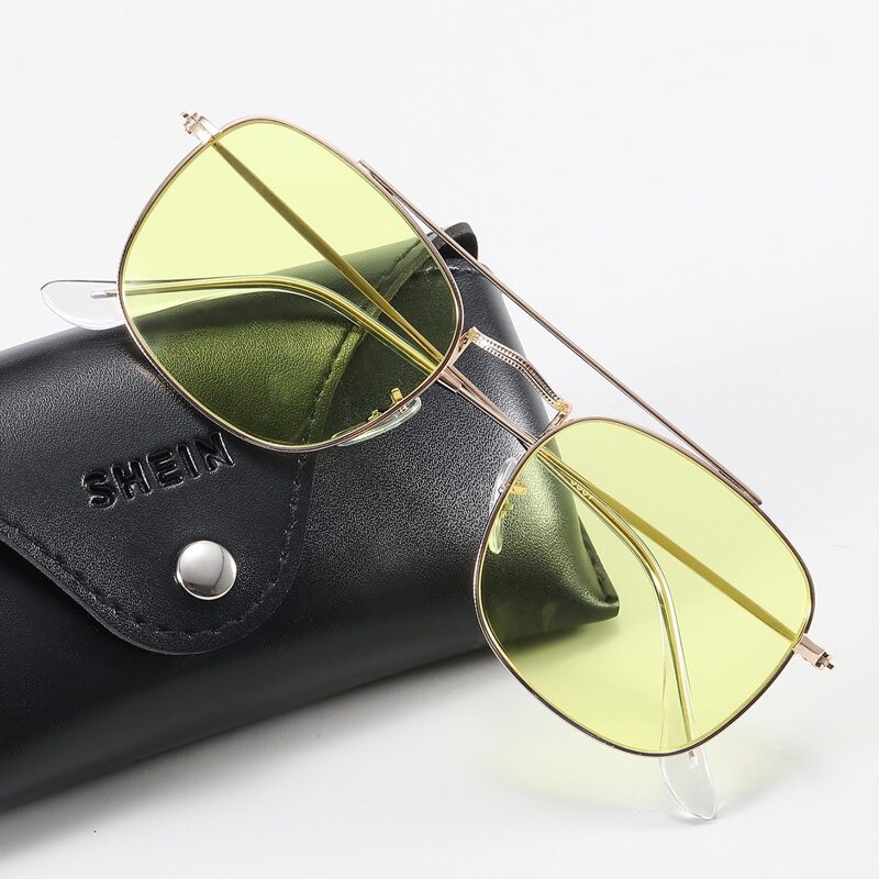 

Guys Top Bar Metal Frame Sunglasses, Yellow