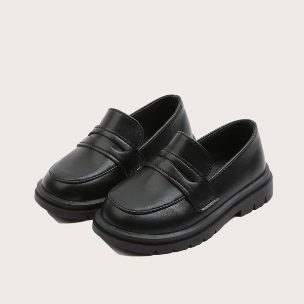 

Boys Minimalist Loafer Flats, Black