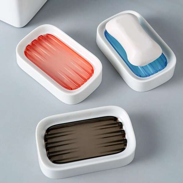 

1pc Random Two Tone Soap Holder, Multicolor