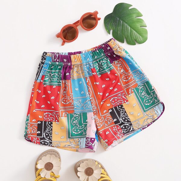 

Toddler Girls Paisley Print Shorts, Multicolor