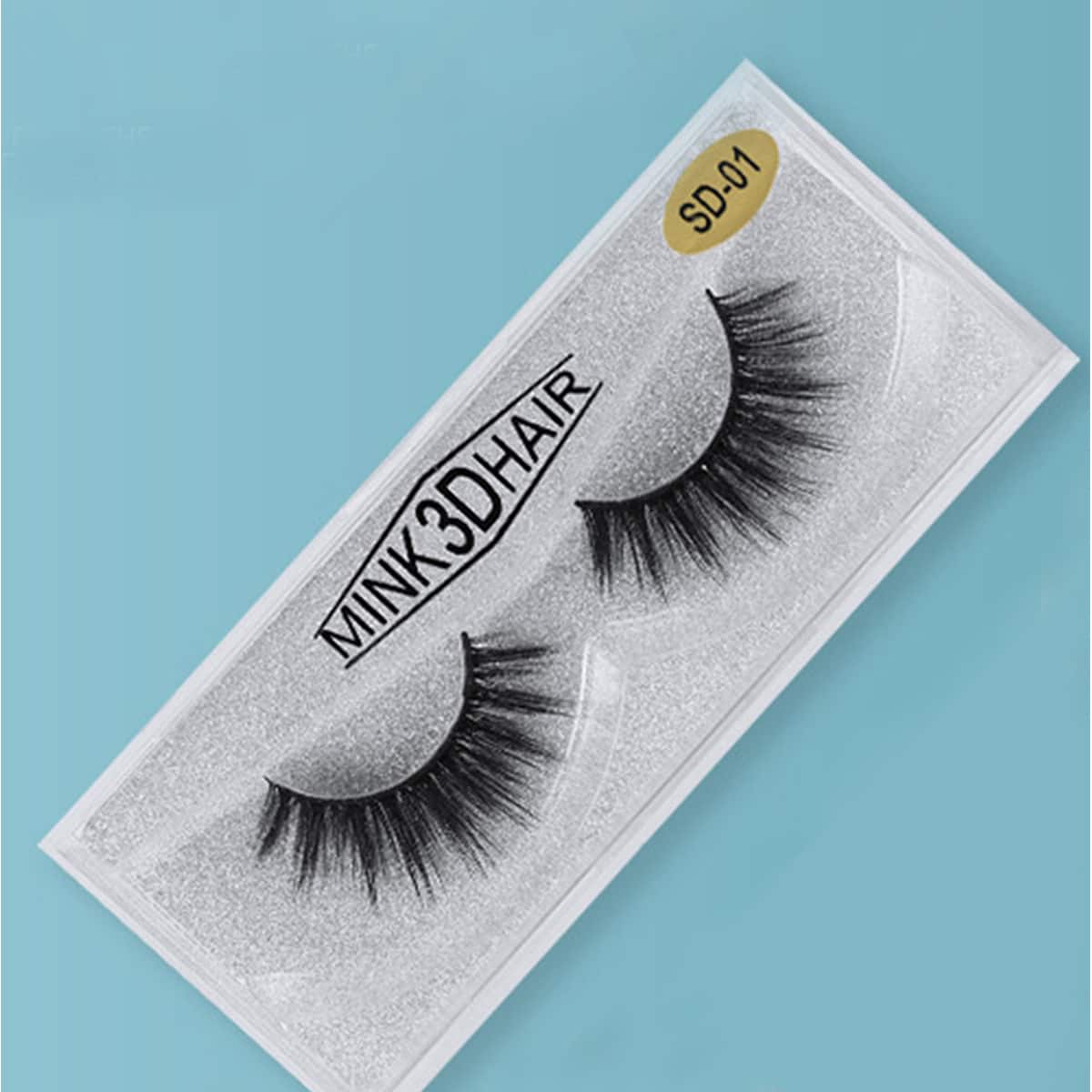 

1pair Volume Eyelashes, Black