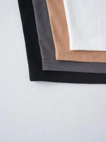 SHEIN Unity 4 Pack Solid Tank Top - Multicolor - View 5