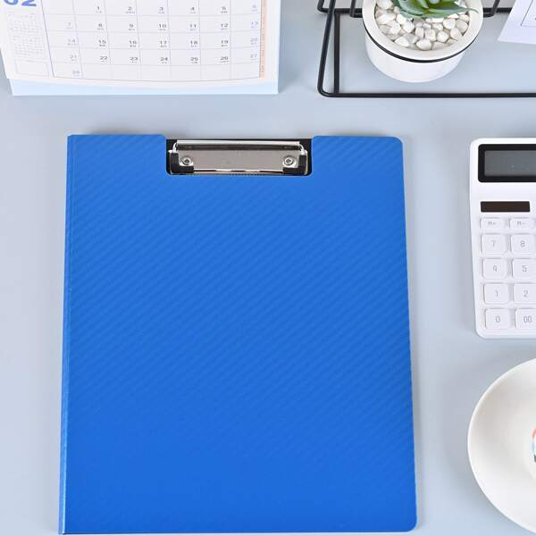

1pc Minimalist Clipboard, Blue
