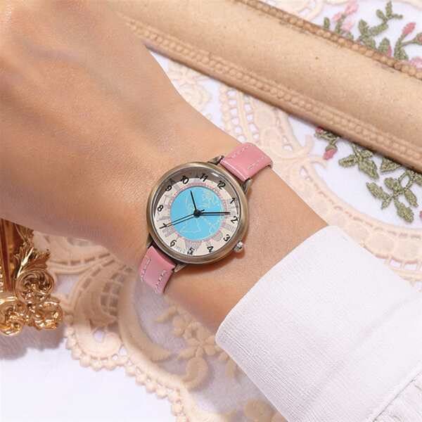 

Map Pattern Dial Quartz Watch