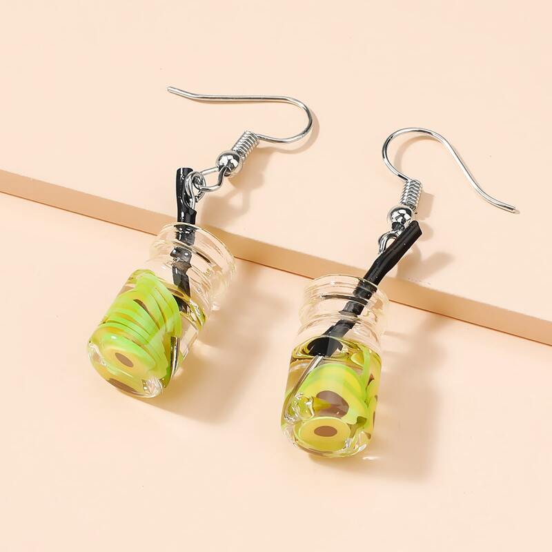 

Fruit Juice Drop Earrings, Multicolor
