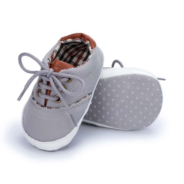 

Baby Boy Lace Up Front Sneakers, Light grey