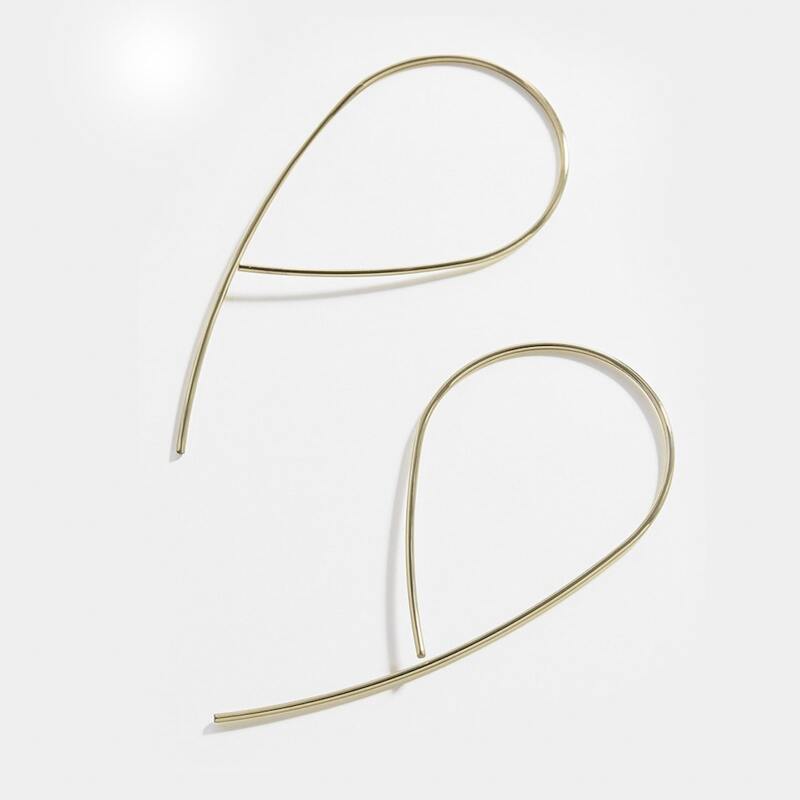 

Minimalist Hoop Earrings, Gold