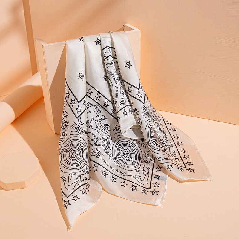 

Moon & Sun Bandana, Black and white