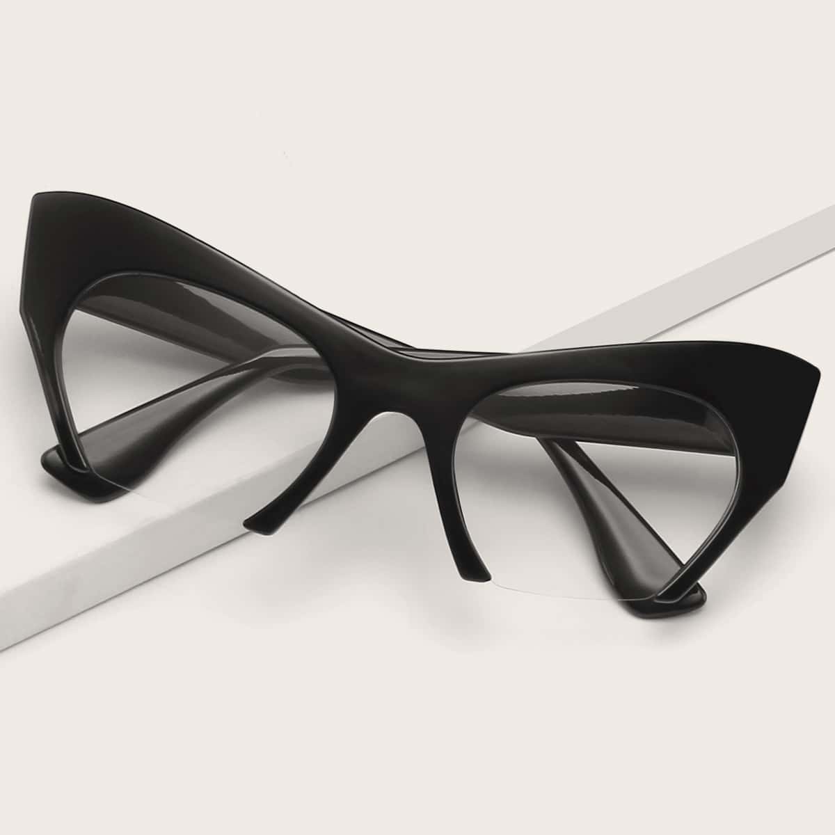 

Half Frame Cat Eye Glasses