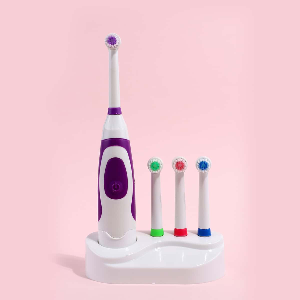 

1pc Electric Toothbrush & 4pcs Brush Head, Purple