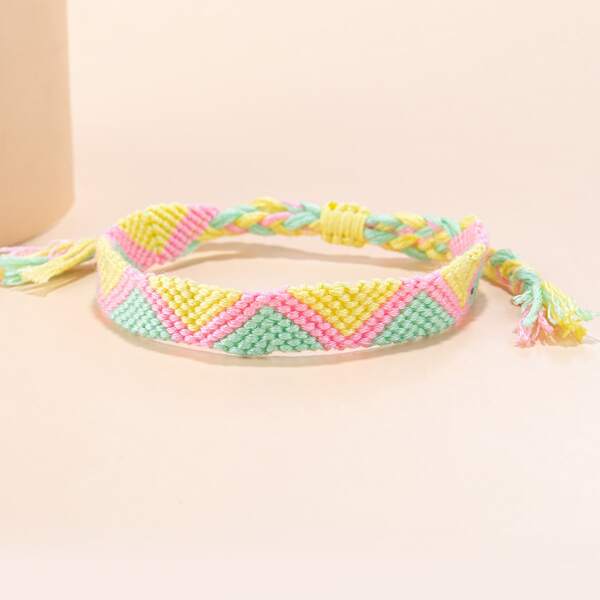 

Colorful Braided Bracelet, Multicolor