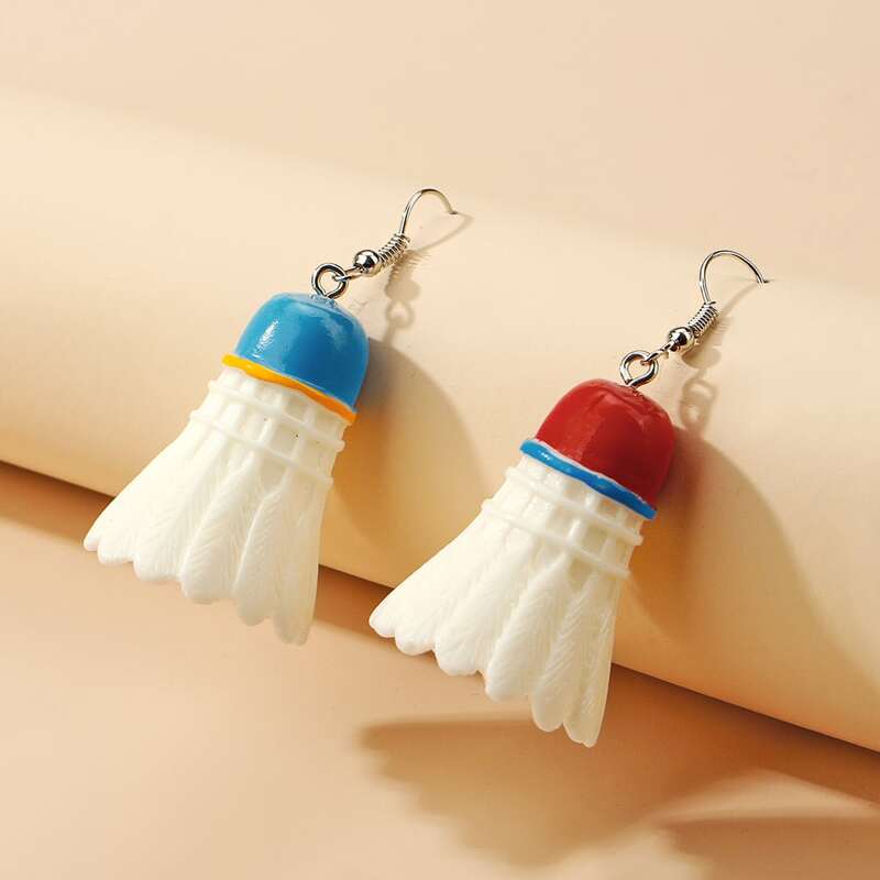 

Badminton Drop Earrings, Multicolor