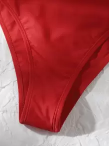 Swim Basics v有線連體泳裝 - 紅色 - 查看 5