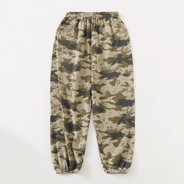 

Toddler Boys Camo Print Tapered Pants, Multicolor