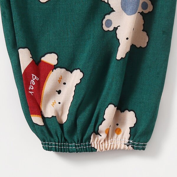

Cartoon Graphic Tapered Pants, Multicolor