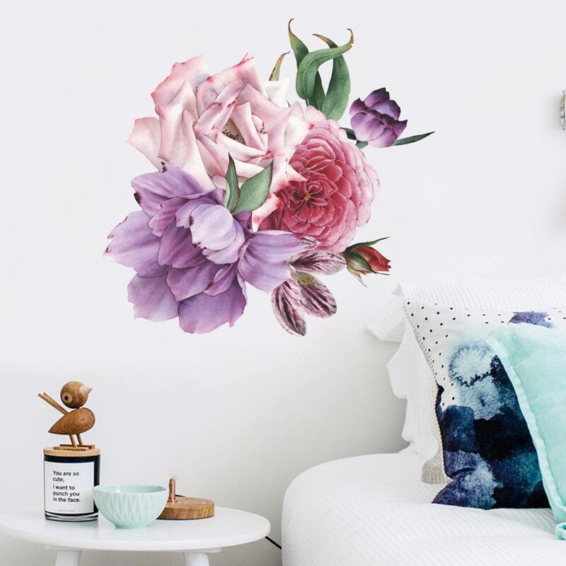 

Flower Print Wall Sticker, Multicolor