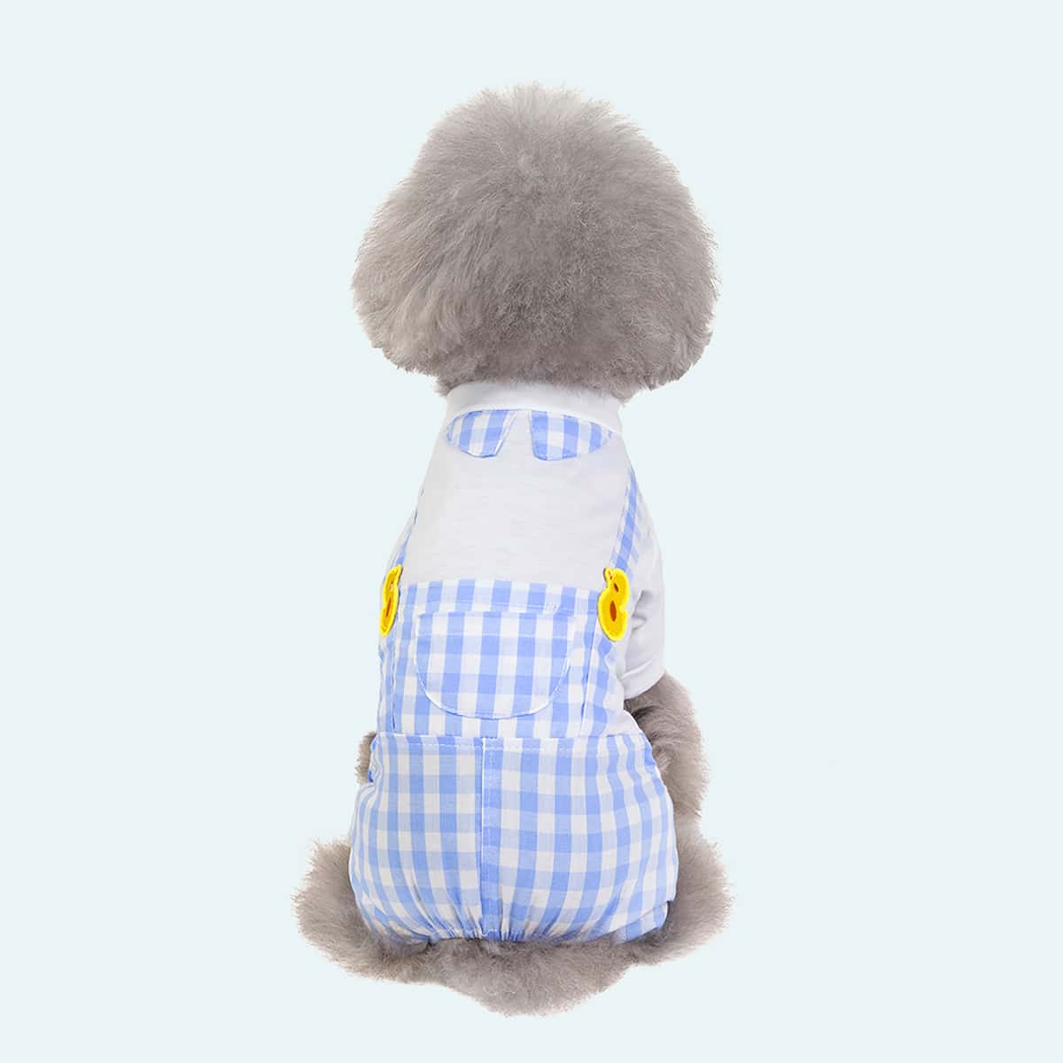 

Gingham Pattern Pet Jumpsuit, Blue
