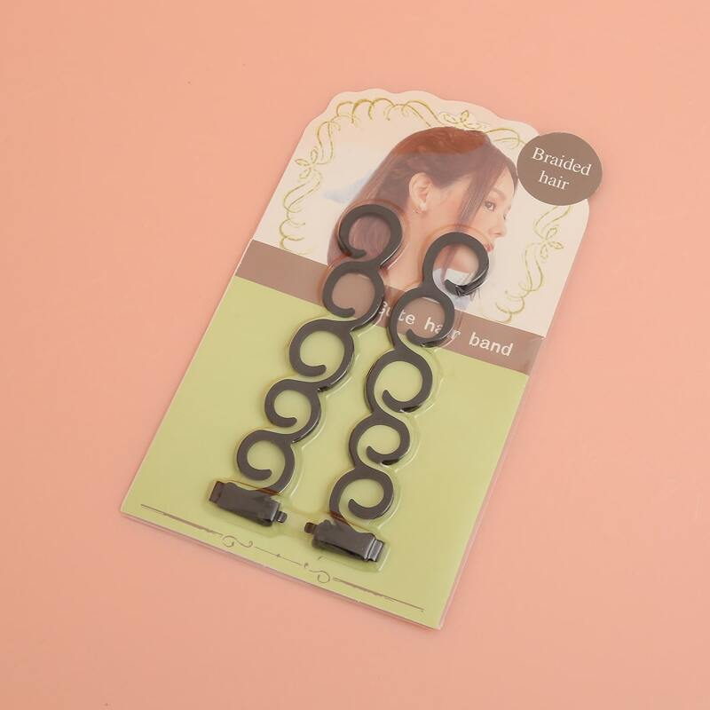 

2pcs Hair Braider Tool, Black