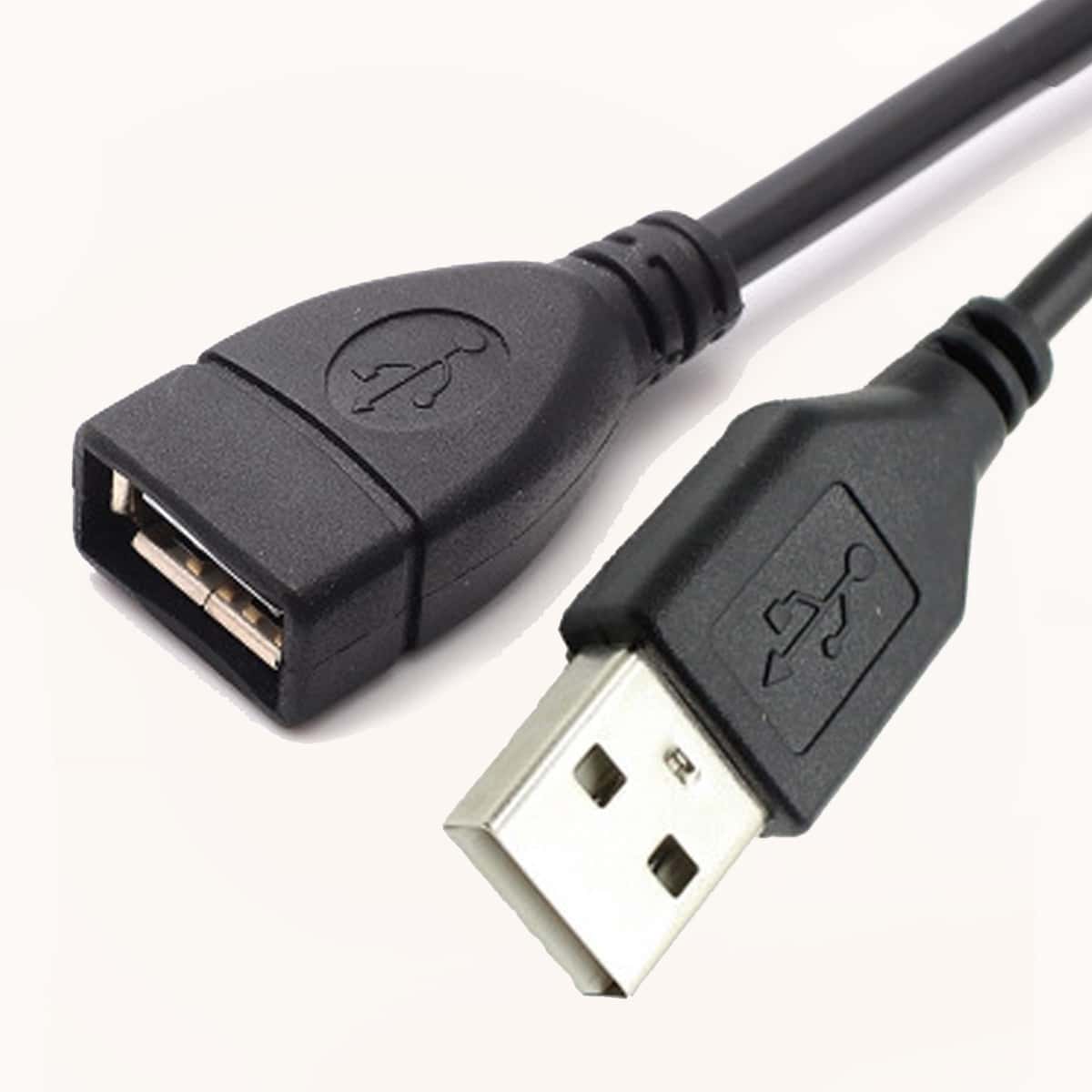 

1M USB Extension Cable, Black