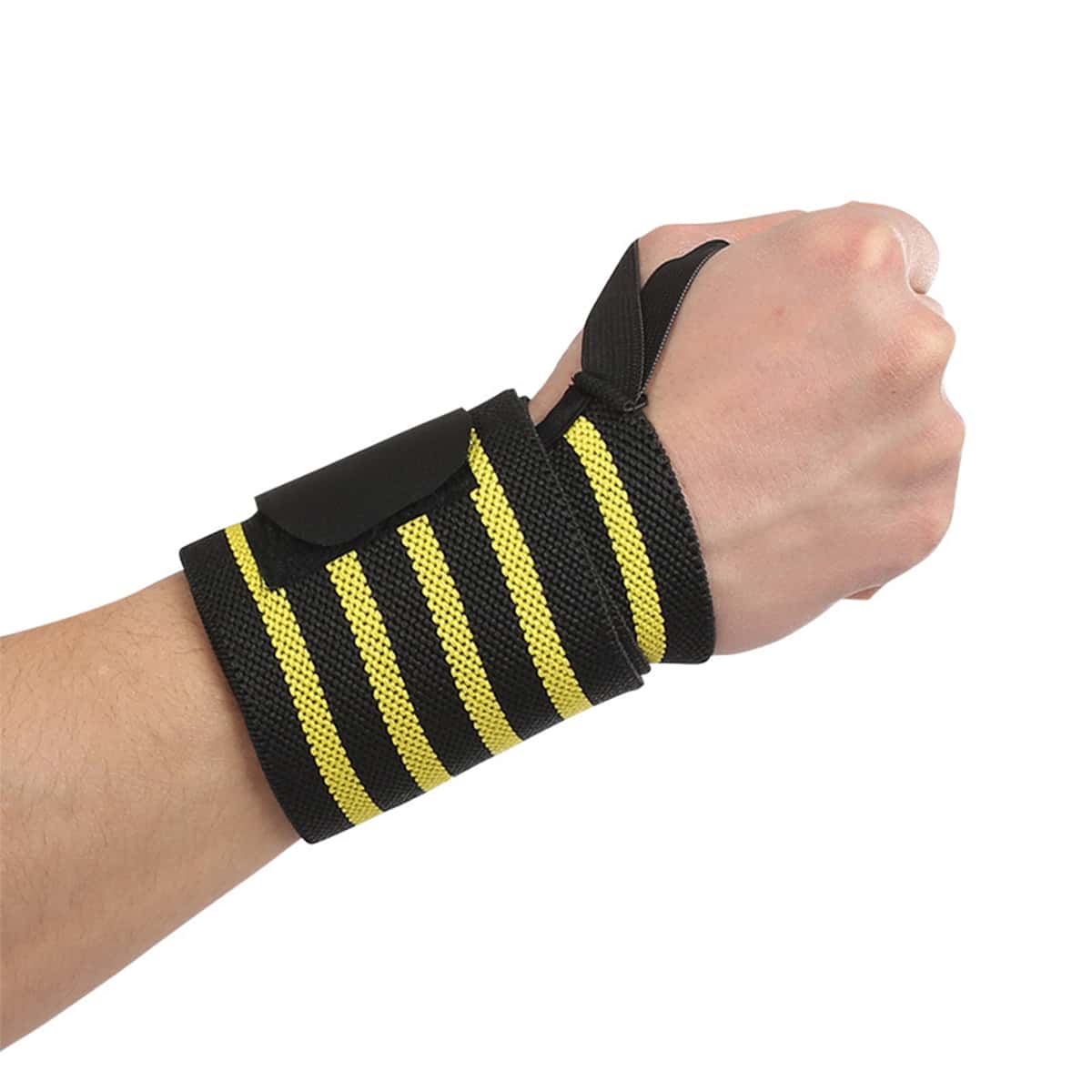 

2pcs Striped Sports Wristband, Multicolor