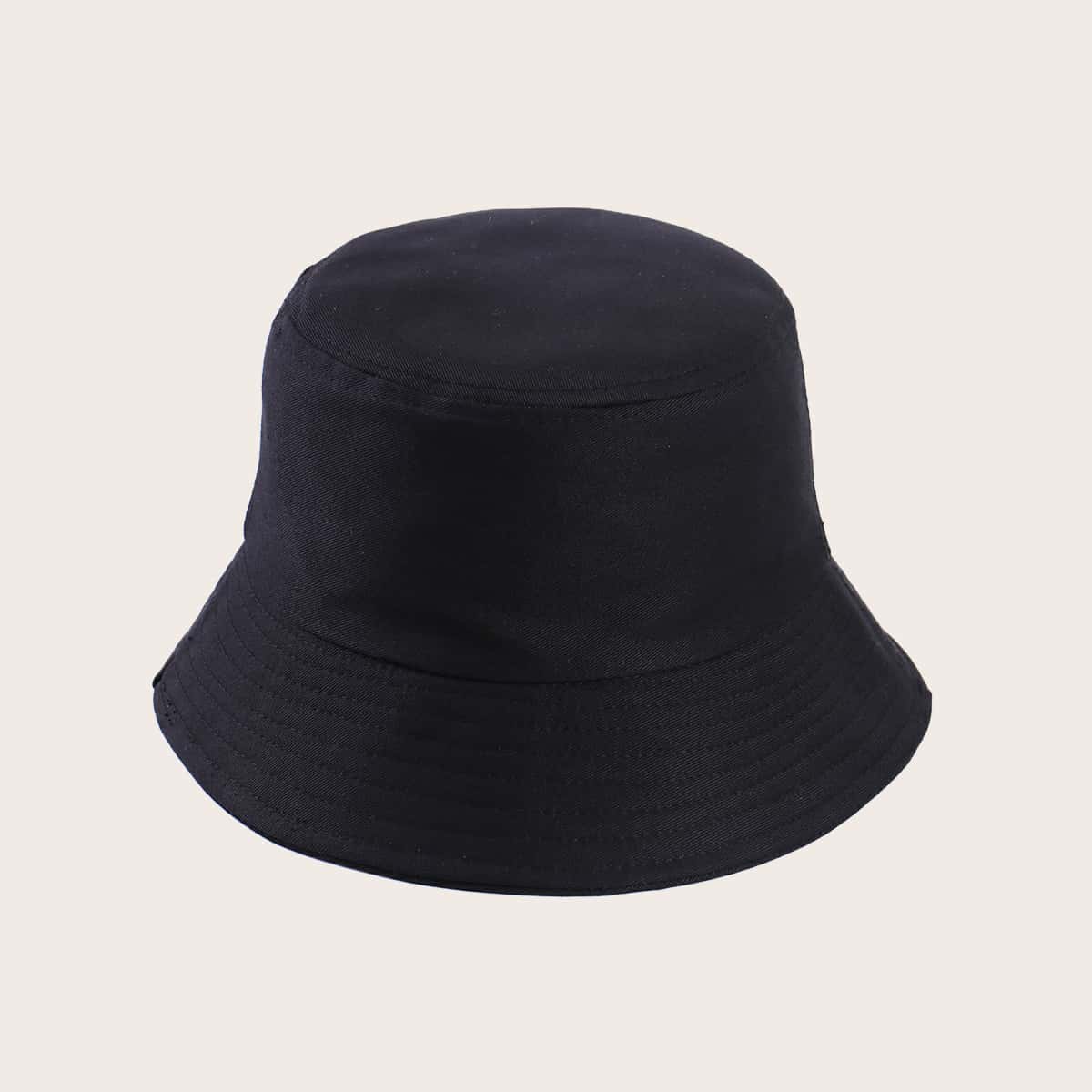 

Guys Solid Bucket Hat, Black