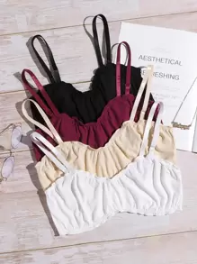 Conjunto De 4 Sostenes Con Costillas - Multicolor - Ver 1