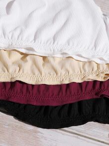 Conjunto De 4 Sostenes Con Costillas - Multicolor - Ver 4