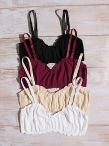 Conjunto De 4 Sostenes Con Costillas - Multicolor - Ver 5