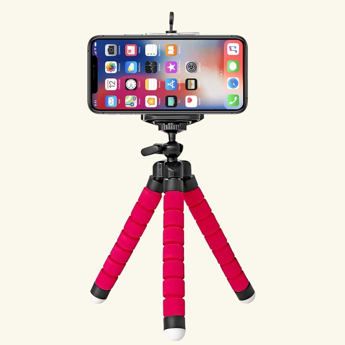 

Desktop Phone Tripod Holder, Hot pink